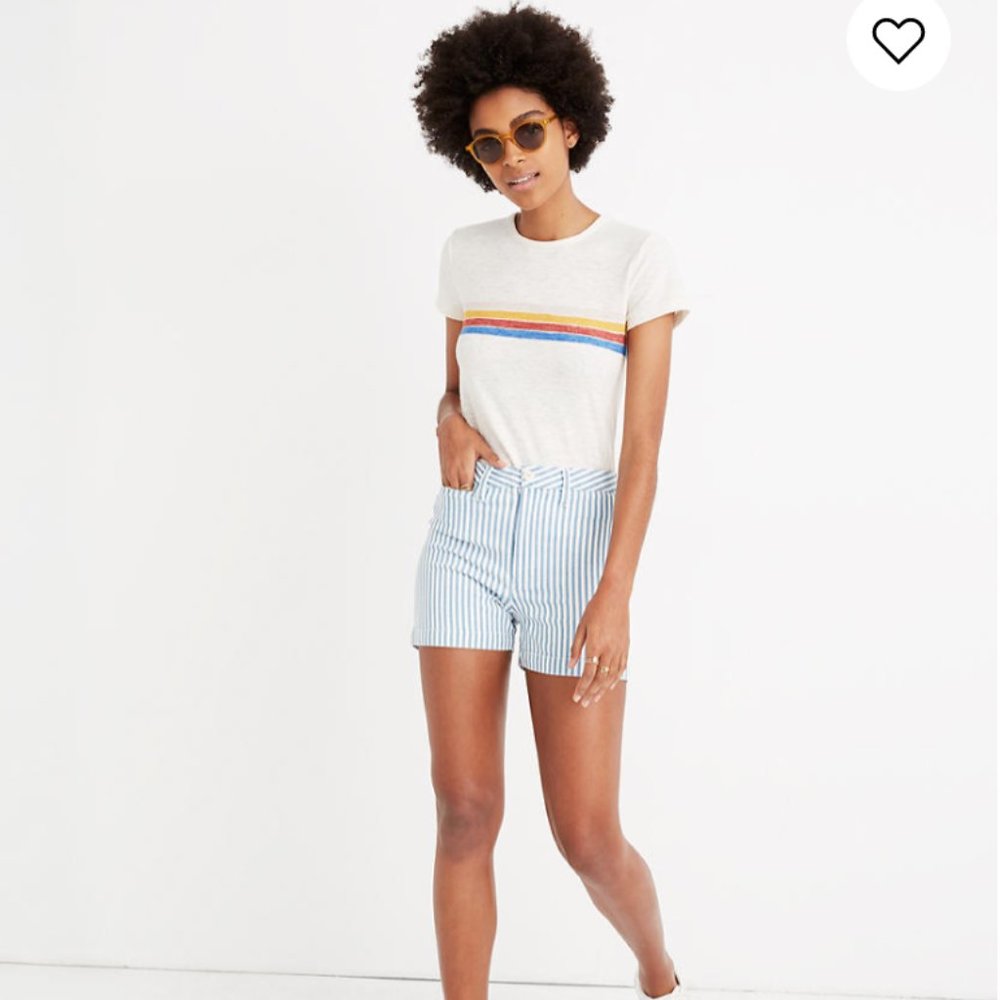 Madewell Emmett Shorts in Railroad Stripe